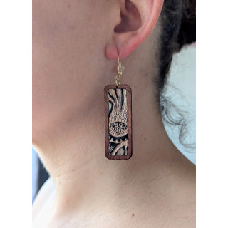 Rectangle cuir Marron clair