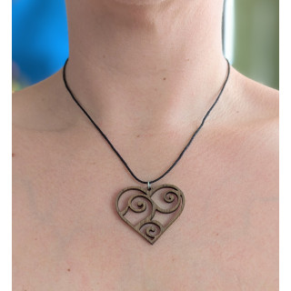 Pendentif Coeur lianes