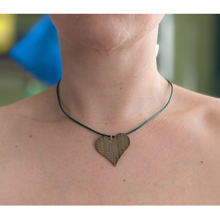 Pendentif Coeur lignes